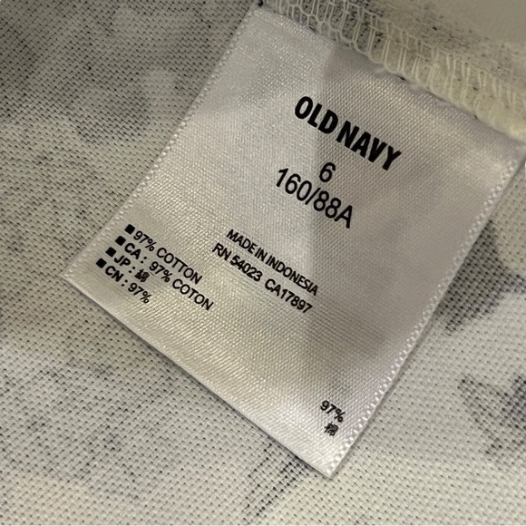 OLD NAVY Strapless Gray & White Floral Midi Party Strapless Dress, Size 6 - Picture 12 of 16